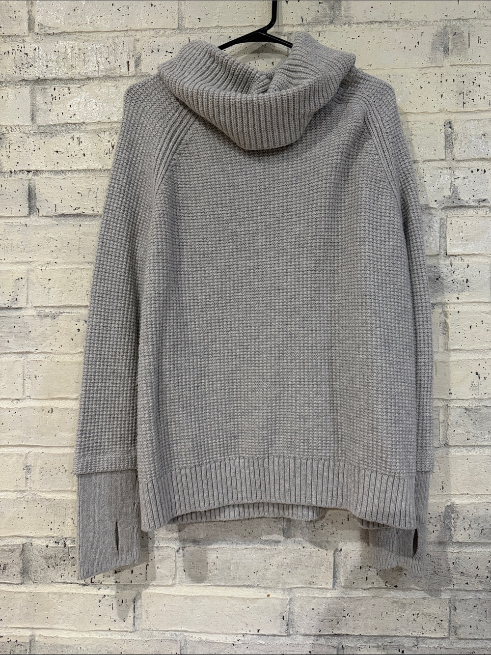 Market & Spruce Heather Gray Cowl Neck Sweater